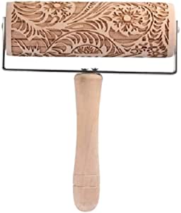 Hunpta@ - Wooden rolling pin with Christmas motif 35