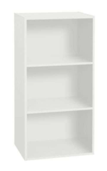 Bookcase 3 spaces Cubico white 2