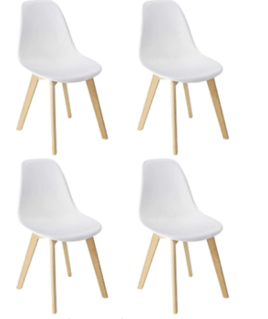 Wenko - Set of 4 Scandinavian chairs 2