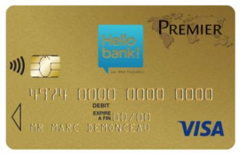 Hello bank ! - The Visa Premier card 4