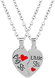 Set of 2 necklaces for sisters or best friends 1