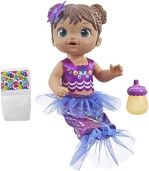 Mermaid and baby - Brown hair doll - Baby Alive 116