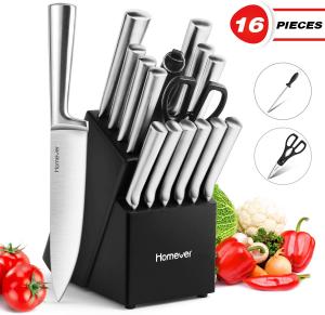 Homever 16 pieces with stainless steel handle 2