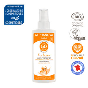 Alphanova Organic Baby Sunscreen Spray SPF50+ 125ml 3