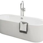OLERON Bathtub - Island bathtub 170x80cm - 3mm reinforced acrylic - White 12