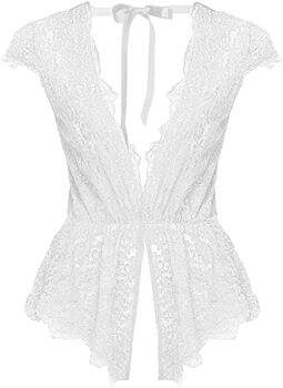 Babydoll lace halter body EVELIFE 6