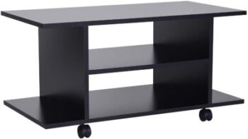 Homcom TV Stand Low Table with casters 6
