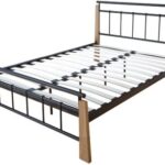 Homestyle4u Design metal double bed 140x200 10