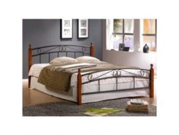 iCavern - Metal bed with Malaysian wood legs 17