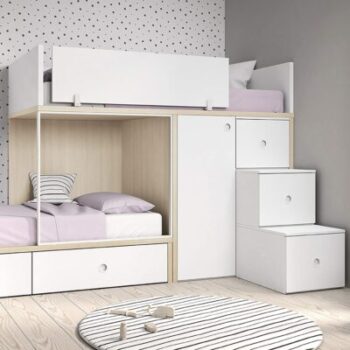 ROS Furniture - Staggered Bunk Bed 18