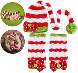 Bonnet et chaussettes de Noël pour bébé 7