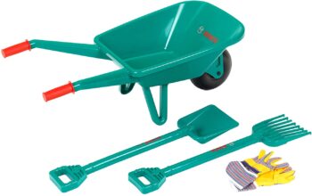 Klein 2752 Bosch gardening set with wheelbarrow | With shovel, rake and work gloves | Dimensions: 70.5 cm x 34 cm x 33 cm | Toy for children from 3 years 26