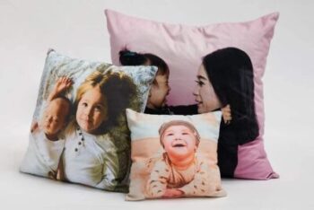 Double-sided cushion cover with customizable photo/text - Nsipan 17