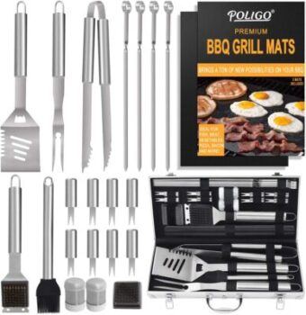 Stainless Steel Barbecue Accessory Set 19