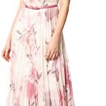 Roman Originals Pleated Sleeveless Formal Floral Maxi Dress 11