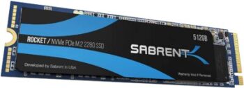 Sabrent M.2 NVME SSD 512GB 4