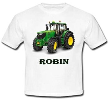 John Deere Green Tractor Personalized T-shirt 13