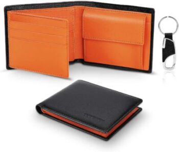 TEEHON Trifold - Genuine leather RFID wallet for men 2
