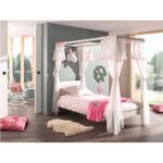 Vipack Pino - Canopy bed 90x200 and canopy 12