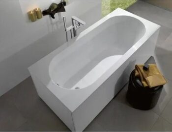 Villeroy & Boch Oberon Oval Bathtub 170x70 cm cast marble, white 5