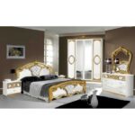 Complete adult room white/gold Clotilde n°1 9