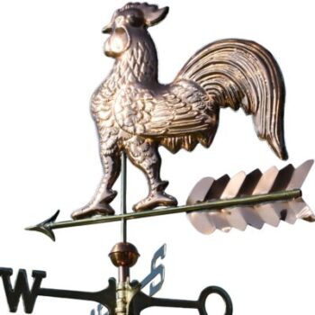 3D arrow weathervane in polished copper Wetterhahn 3