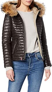 Oakwood Women's Genuine Leather Jacket with Fur Hood 3