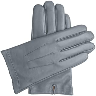 Downholme - Classic leather gloves with cashmere lining for men 3