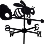 Weathervane Bee and its Wrought Iron Hive Small model 9