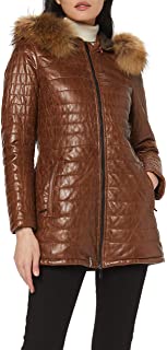 Oakwood Women's Leather and Fur Coat 14