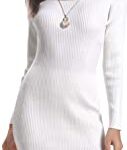 Long sleeve turtleneck sweater dress Abollria 12