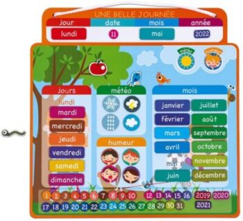 A Beautiful Day" magnetic agenda for children - From 3 years old 18