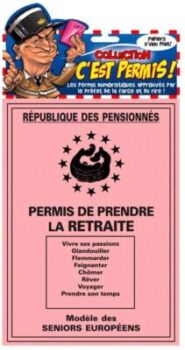 Greeting card - Permit to retire 2