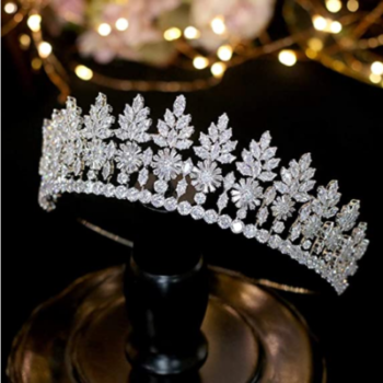Jorsnovs zircon wedding tiara 27