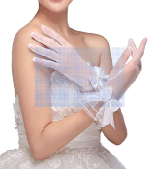 Amosfun Lace Wedding Gloves 3