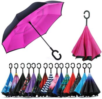 Jooayou windproof double layer inverted umbrella 3