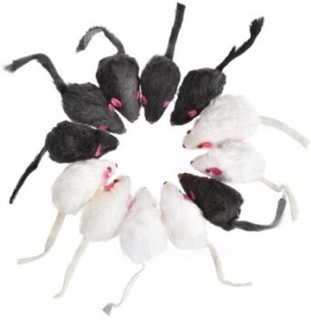 Riosupply - Black and White Mouse Plush 6