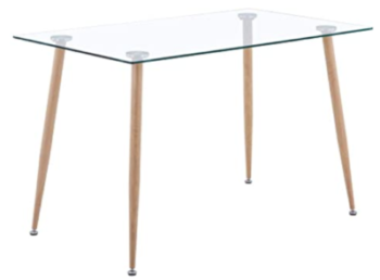 Goldfan - Dining table with glass top 8