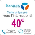 Bouygues - The card to the international 40 euros 11