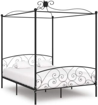 VidaXL - Cadre de lit à baldaquin en métal 2