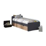 FEELHARMONIE Spike trundle bed pack with 2 mattresses 9