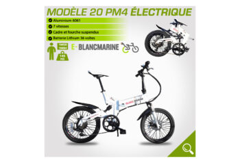 Folding electric bike 20PM4 Blancmarine 3