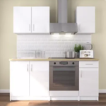 Complete kitchen White glossy lacquer OBI 9