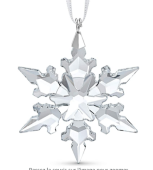 Snowflake for tree in Swarovski crystals 3