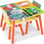 Goplus table and chair set with animal motifs 9