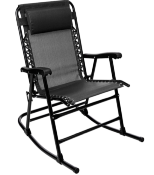 AmazonBasics Foldable rocking Chair black 6