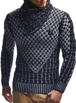 Men's shawl collar sweater Leif Nelson 1