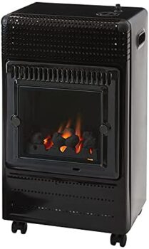 Favex - Ektor Fire Gas Heater - Infra Blue , Fireplace effect - Black 4
