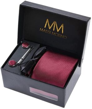 Tie box, cufflinks, tie clip and pouch - Massi Morino 6