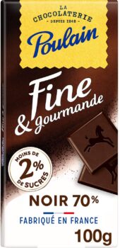 Poulain - Tablette de Chocolat Ligne Gourmande Noir 2